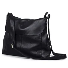 Европейские и американские модные мягкие женские сумки-мессенджеры из натуральной кожи новые простые сумки через плечо большой емкости для женщин сумка