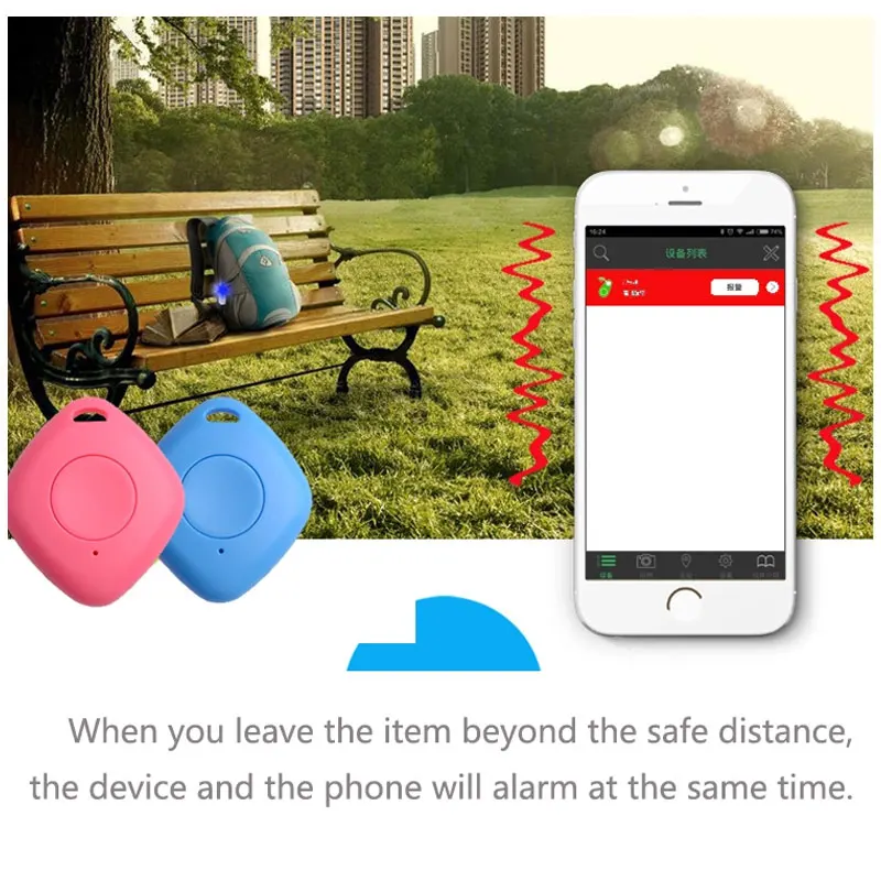 

Bluetooth Remote Smart Device Alarm For Mobile Child Bag Wallet Key Finder Locator Anti Lost alarm Tracker GPS Locator