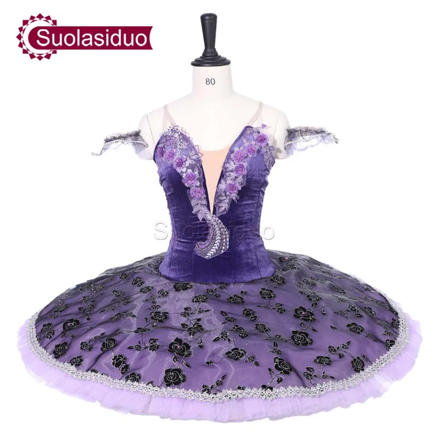 

New Arrival Adult Purple Professional Stage Ballet Tutu Costumes Women Ballet Dance Performance Dress Apperal Girls Ballet Skirt