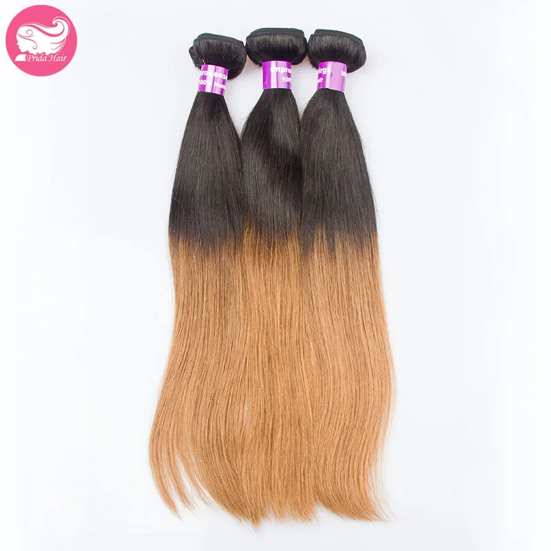 

Malaysian Two Tone Hair Bundles 7A Unprocessed Virgin Malaysian Human Hair Weave 1B/30 Ombre Malaysian Hair Weft Extension 3pcs