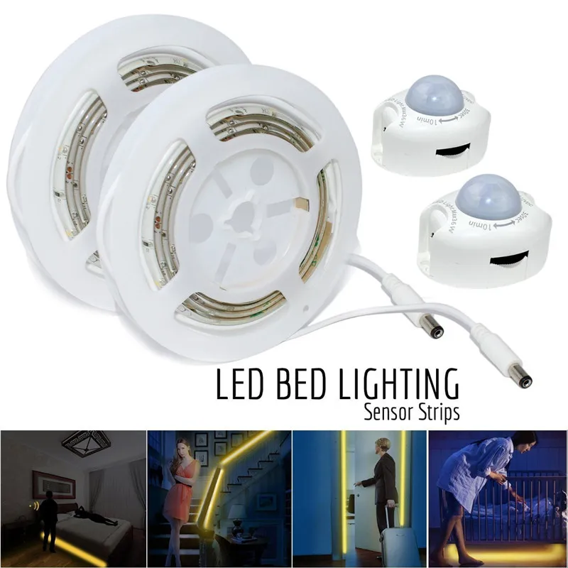 Wireless Motion Sensor lamp LED Strip Under Bed light Under light 1M 2M 3M Night light