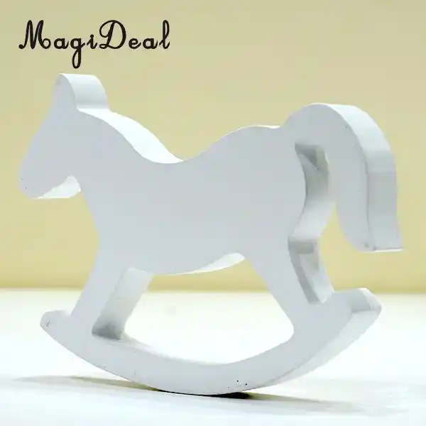 white rocking horse