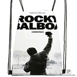 На заказ Rocky-Balboa походная сумка на шнурке милый рюкзак для детей (черная спинка) 31x40 см #2018611-218