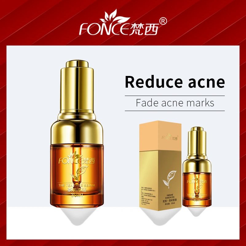 

Korean Skin Care Acne Treatment serum 30ml tea tree oil aloe vera Plant Essence Detoxification anti-inflammatory Repair Skin