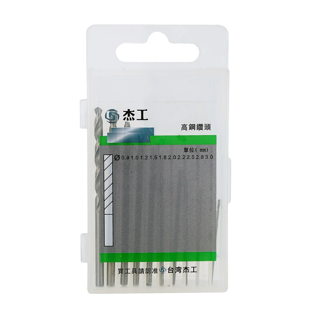 

10pcs Twist Drill of 5 Specifications Straight Shank Hand Aiguille Special for Drilling and Bearizing with Electric Drills