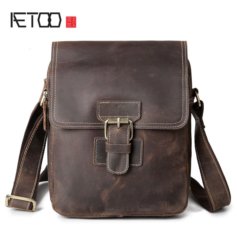

BJYL Briefcase Messenger Bag Men's Leather Shoulder Bag Briefcase Messenger Bag Men's Handbag