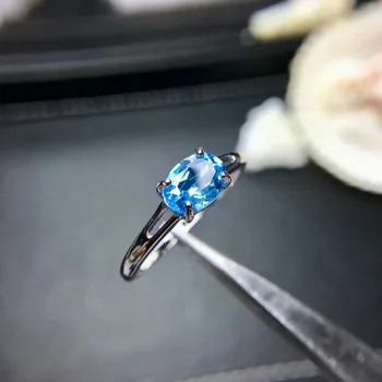 

shilovem 925 silver sterling rings natural topaz open trendy fine Jewelry anniversary wedding bands wholesale gift mj050799agb