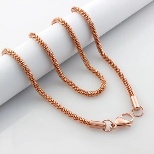 gold color necklace, new Korean fashion jewelry, stainless steel