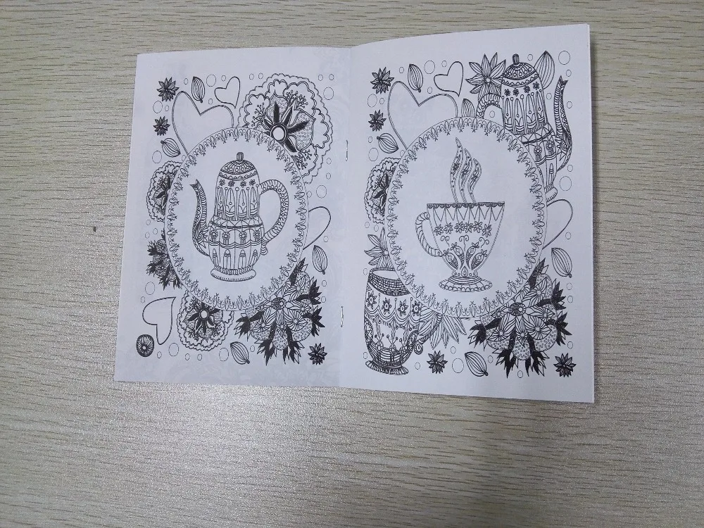 English Edition CAFE 16 Pages Secret Garden Styles Coloring Book For Adult Relieve Stress Painting Drawing Books In From Office School Supplies On