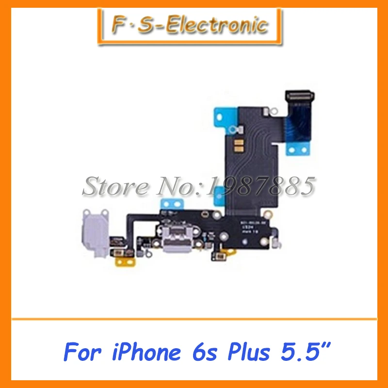 imágenes para 10 unids/lote blanco negro puerto de carga usb conector dock de audio para auriculares jack flex cable para iphone 6 s plus 5.5'' imágenes para 10 unids/lote blanco negro puerto de carga usb conector dock de audio para auriculares jack flex cable para iphone 6 s plus 5.5''