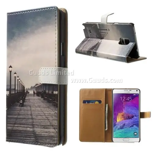 Retro Bridge Leather Flip Cover for Samsung Galaxy Note 4 N910