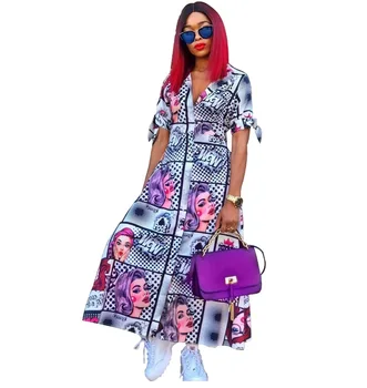 

New aliexpress digital print one-button dress H9486 Fashion ladies dress sexy dress jumpsuit for girls 3D print 5 star review