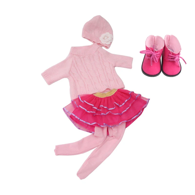 18 дюймов, с круглым вырезом, для девочек одежда ДОКТОР костюм пальто пижамы юбка с обувью Американский born платье детские игрушки подходит 43 см для ухода за ребенком для мам, детские куклы, c236