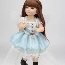 45 см Новая SD/BJD виниловая кукла-Реборн, игрушки, реалистичные Развивающие детские куклы, подарок на день рождения, игровой домик