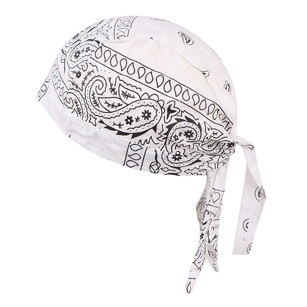 Men Women Durag Cap Headwrap Breathable Wave Cap Muslim Turban Hat for Outdoor Sports