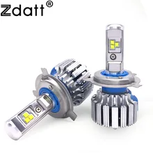 Zdatt 2Pcs Super Bright H4 Led Bulb Canbus 80W 8000Lm Auto Headlights H1 H7 H8 H9 H11 Car Led Light 12V Fog Lamp Automobiles