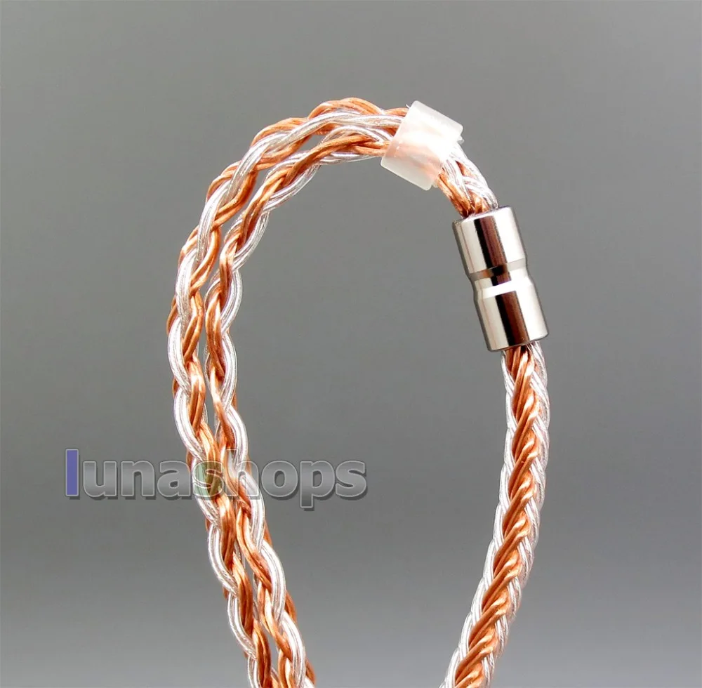 LN006239 4 в 1 разъем 16 ядер OCC + чистый посеребренный кабель для Sennheiser HD580 HD600 HD650 HDxxx HD660S