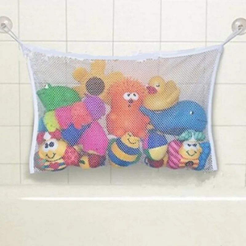Детские игрушки для ванной, сумка для хранения на присоске, складная сетчатая сетка для ванной комнаты, сумка для организации игрушек