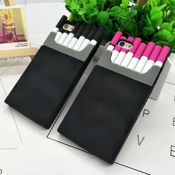 

3D Cigarette Phone Case For iPhone 7 Creativity Soft Silicon TPU cover For Apple iPhone 6s 6 X 8 Plus 5 se 5s case 7 Plus 6 Plus