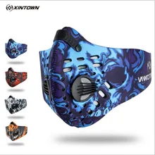 Xintown Марка Спорт на открытом воздухе Велосипеды активированный уголь пыли маска реальный выстрел красочные обувь для мужчин и женщин дышащая комфорт маски