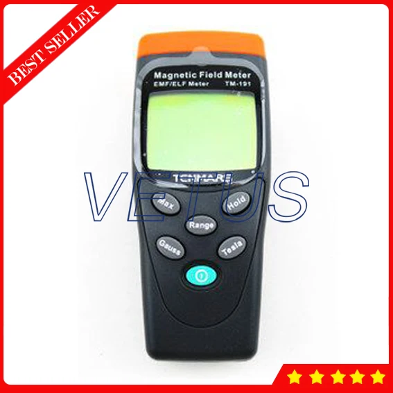 3-1/2 digits LCD Field Strength Detector Single Axis EMF Meter TM-191 for Air Conditioner Electromagnetic Radiation Detector
