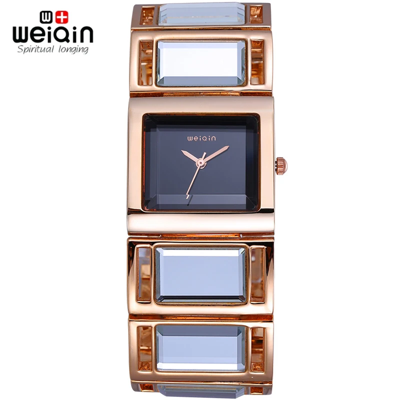 Prix pour WEIQIN Luxe Hardlex Or Miroir Bracelet de Femmes Bracelet Montres Coloré Shell Cadran Carré Montre De Mode Lady Relogio Feminino Prix pour WEIQIN Luxe Hardlex Or Miroir Bracelet de Femmes Bracelet Montres Coloré Shell Cadran Carré Montre De Mode Lady Relogio Feminino