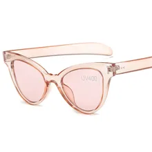 NYWOOH кошачий глаз солнцезащитные очки для женщин красочные прозрачные Солнцезащитные очки женские конфеты линзы UV400 очки Женские винтажные очки