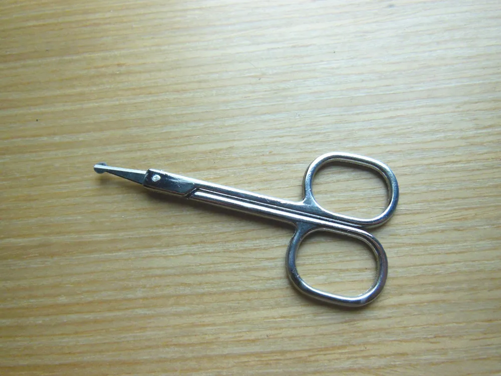 

Professional Cuticle Manicure Pedicure Nails Curved Scissor make up scissors vibrissac scissors Nose Hair Trimmer
