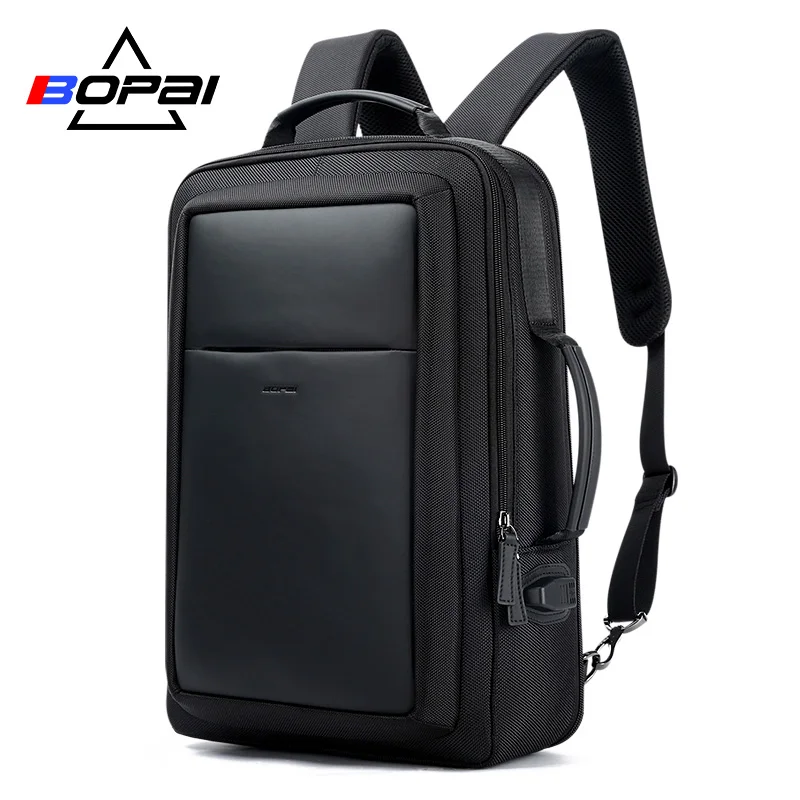 

BOPAI USB External Charge Enlarge Anti theft Laptop Backpack for School Multifunction Laptop Bag 15.6 Inch Men Backpack Travel