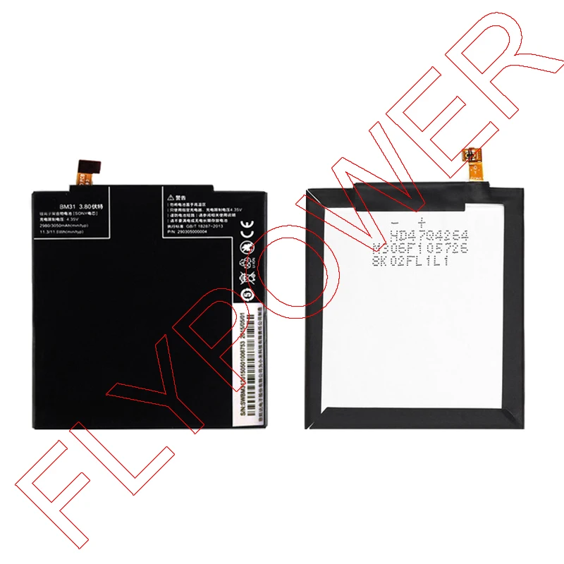 For Xiaomi 3 m3 mi3 3050mah BM31 Li-ion Battery Replacement by Free Shipping 100% Warranty | Мобильные телефоны и