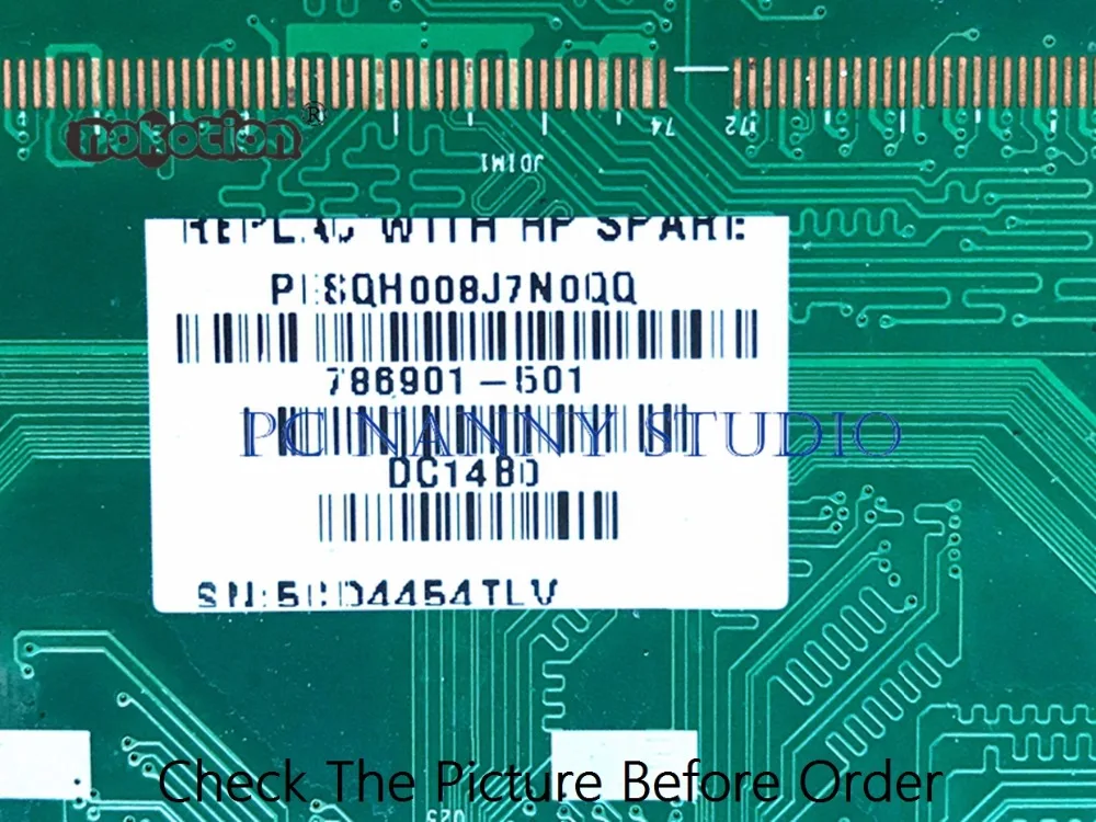 PCNANNY для HP 15 F материнская плата ноутбука 786901 501 N3540 DAU88MMB6A0 DDR3