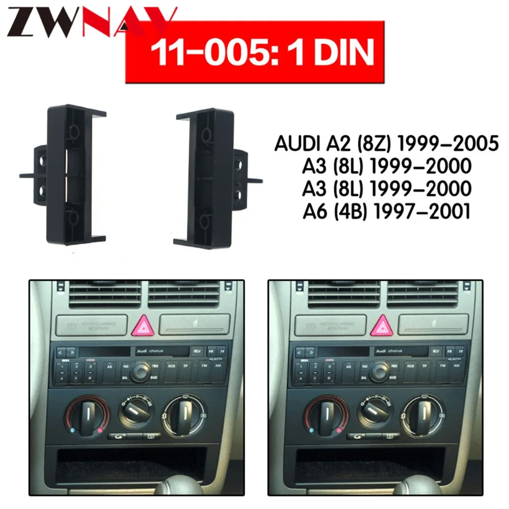 Автомобильный dvd-плеер рамка для 1999-2005 A3 1999-2000 A4 1999-2001 A6 1997-2001 1DIN Авто AC черный LHD RHD Авто радио мультимедиа NAVI