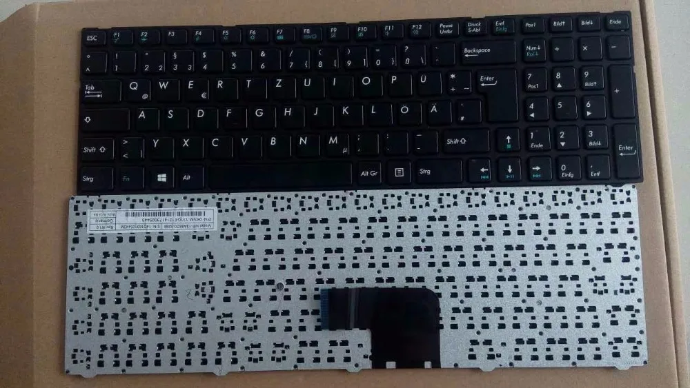GR немецкий Клавиатура для ноутбука Medion Akoya MSI e6237 e7416 p7627 p7628 e6239t p6643 p7631 MD 98873 Deutsche