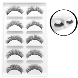 Ресницы естественным Eyelashes1cm-1.5cm ресницы Связки макияж 5 пар 3D норки ресницы оптовая продажа 2018 Step.17