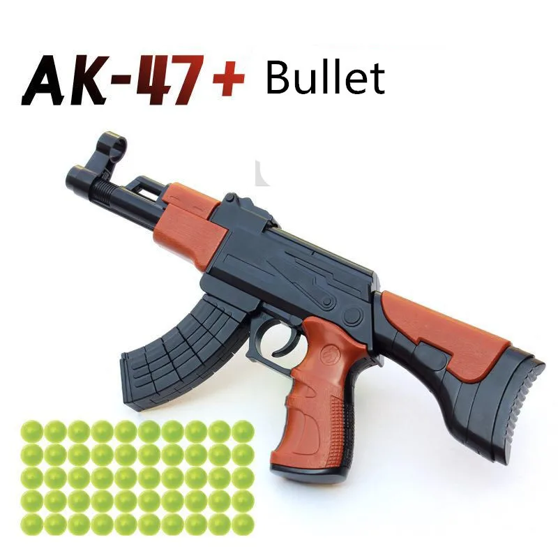 DIY строительные блоки игрушечный пистолет Ak 47 сборка открытый Забавный орбиз