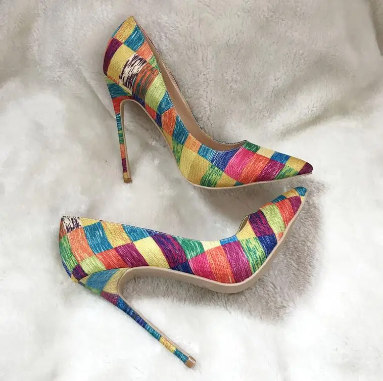 Nave Tacones De Cm Calidad Heel La Plataforma Aguja Heel Del Manera Rejilla Punta Mujeres Bombas 10cm 12cm on 12 Zapatos Color Heel Alta Gota 8cm Vestir Slip qEAvxTwH