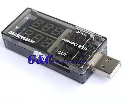 

USB Current Voltage Tester USB Voltage Ammeter USB Detector Double Row Shows