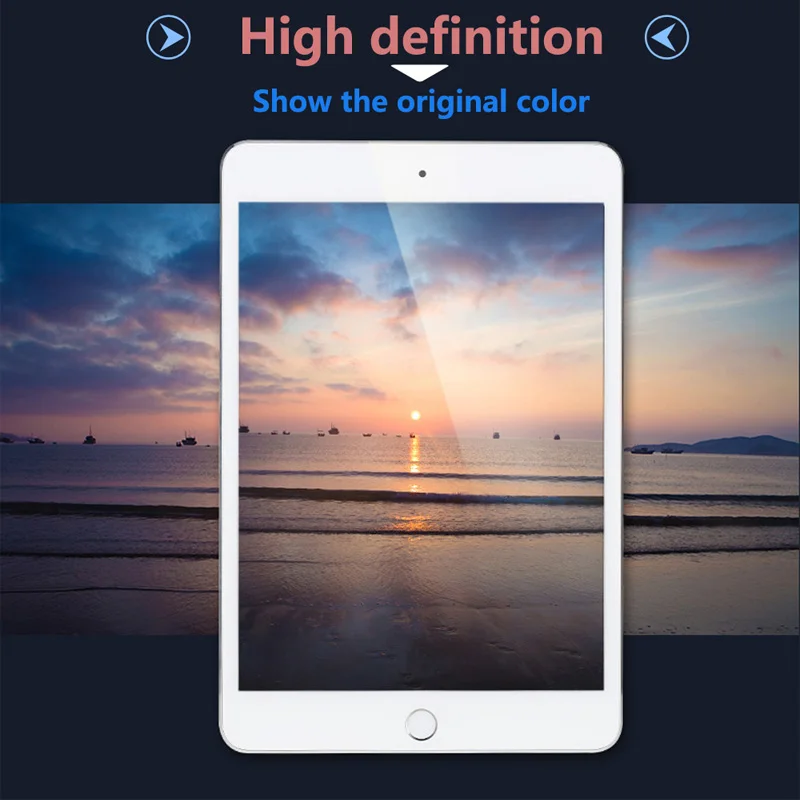 Закаленное Стекло на стене для Ipad Mini Pro воздуха, для детей 1, 2, 3, 4, 5, 6 лет 7,9 9,7 10,5 дюйма закаленное Экран протектор A1822 A1823 A1893