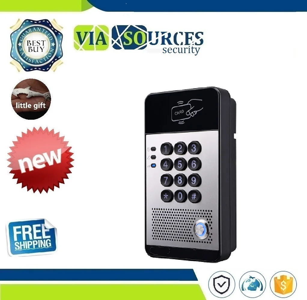 

NiteRay unlock SIP intercom door phone IP door phone opener