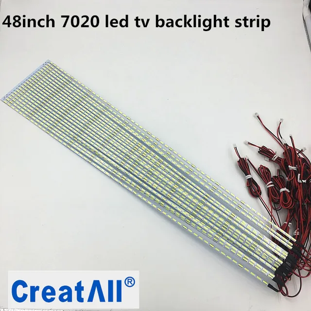 Special Price 10pcs/lot 48inch 7020 LED Aluminum Plate edge Strip Backlight Lamps Update for LCD Monitor TV Pane 530mm
