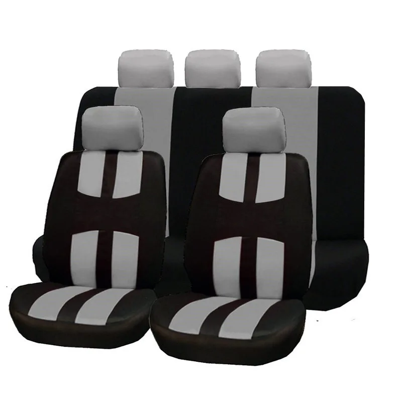 

9Pcs/Set Universal Car Seat Cover Polyester Car Front Back Seat Cushion Covers Protector Car Styling Interior Accessories