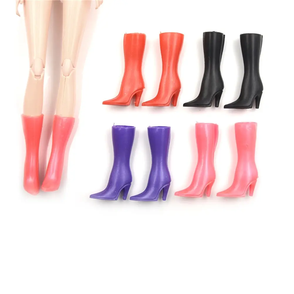 Multicolor 10 Pairs=20 Pcs Plastic High Heels Boots Shoes for  For s Doll Designs Doll Accessories