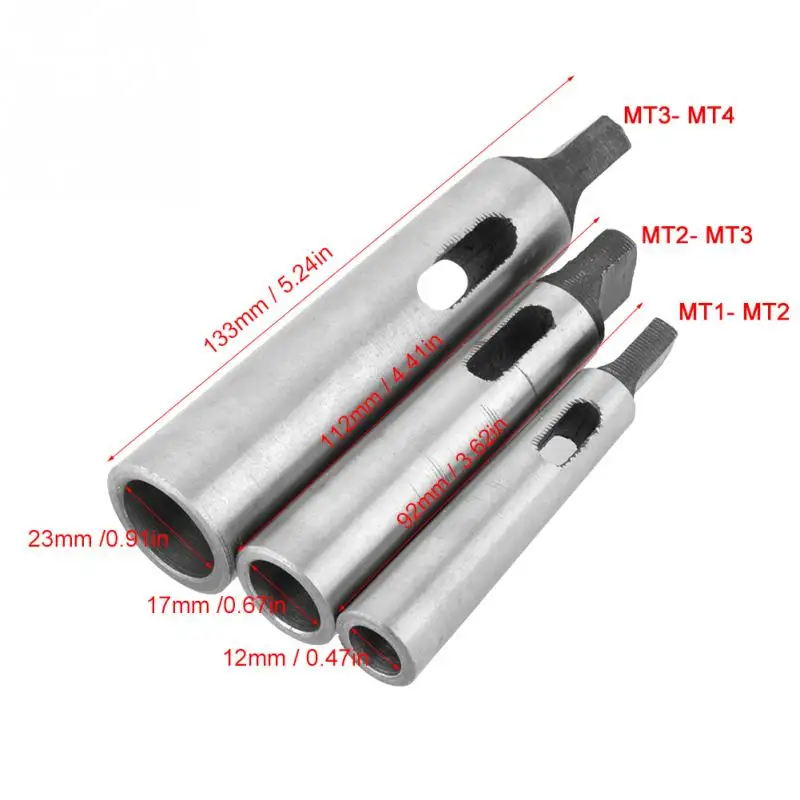 3 шт./компл. сверлильный патрон токарный адаптер втулка MT1-MT2 MT2-MT3 MT3-MT4 конусный адаптер