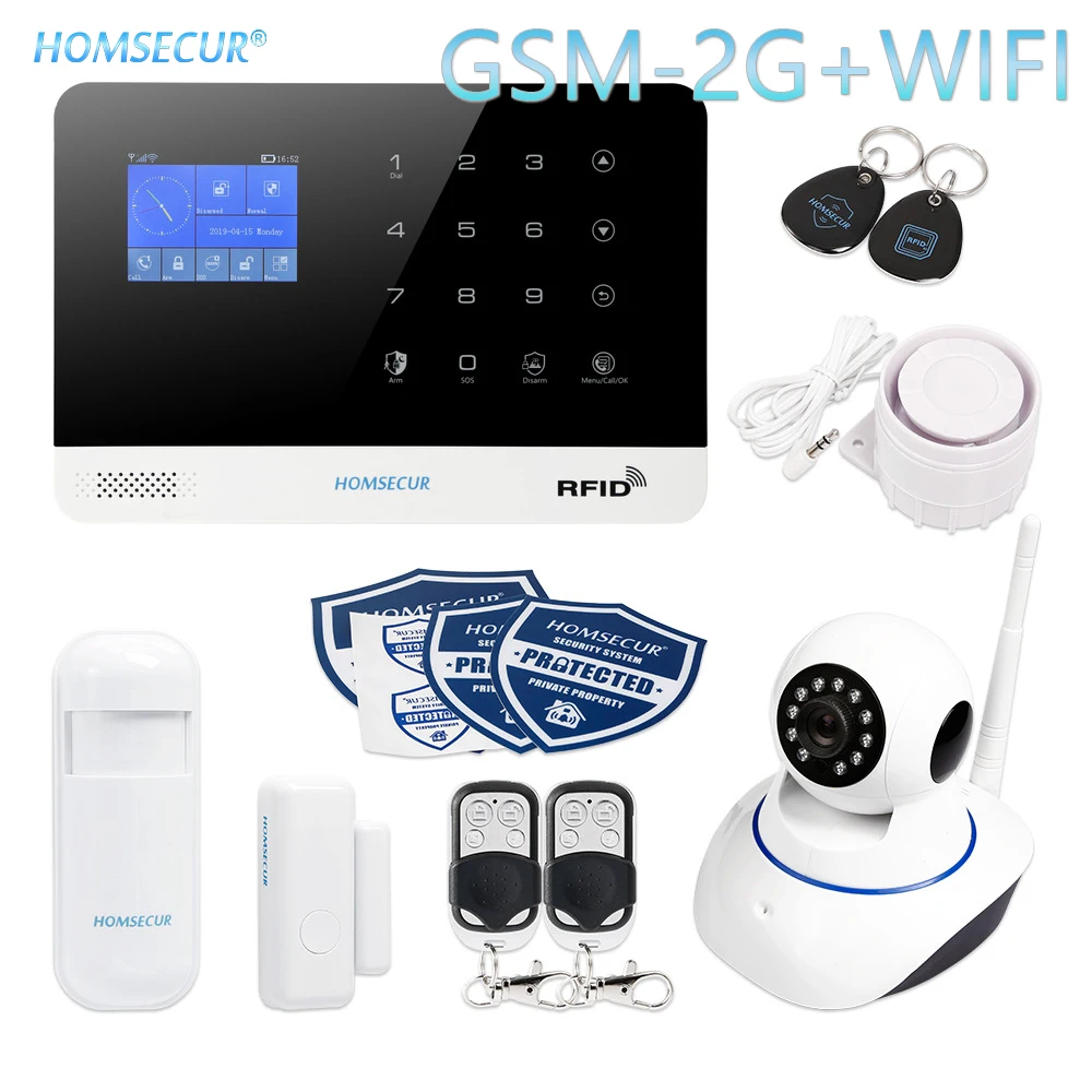 

Wireless GSM/2G RFID SMS Autodial Home House Alarm System with SOS Intercom (EN/DE/ES/RU/FR/PL/PT/IT Menu Adjustable)