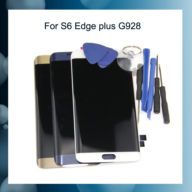 G928 For SAMSUNG Galaxy S6 edge LCD G925 G925I G925F Touch Screen Digitizer White Blue Gold | Мобильные телефоны и