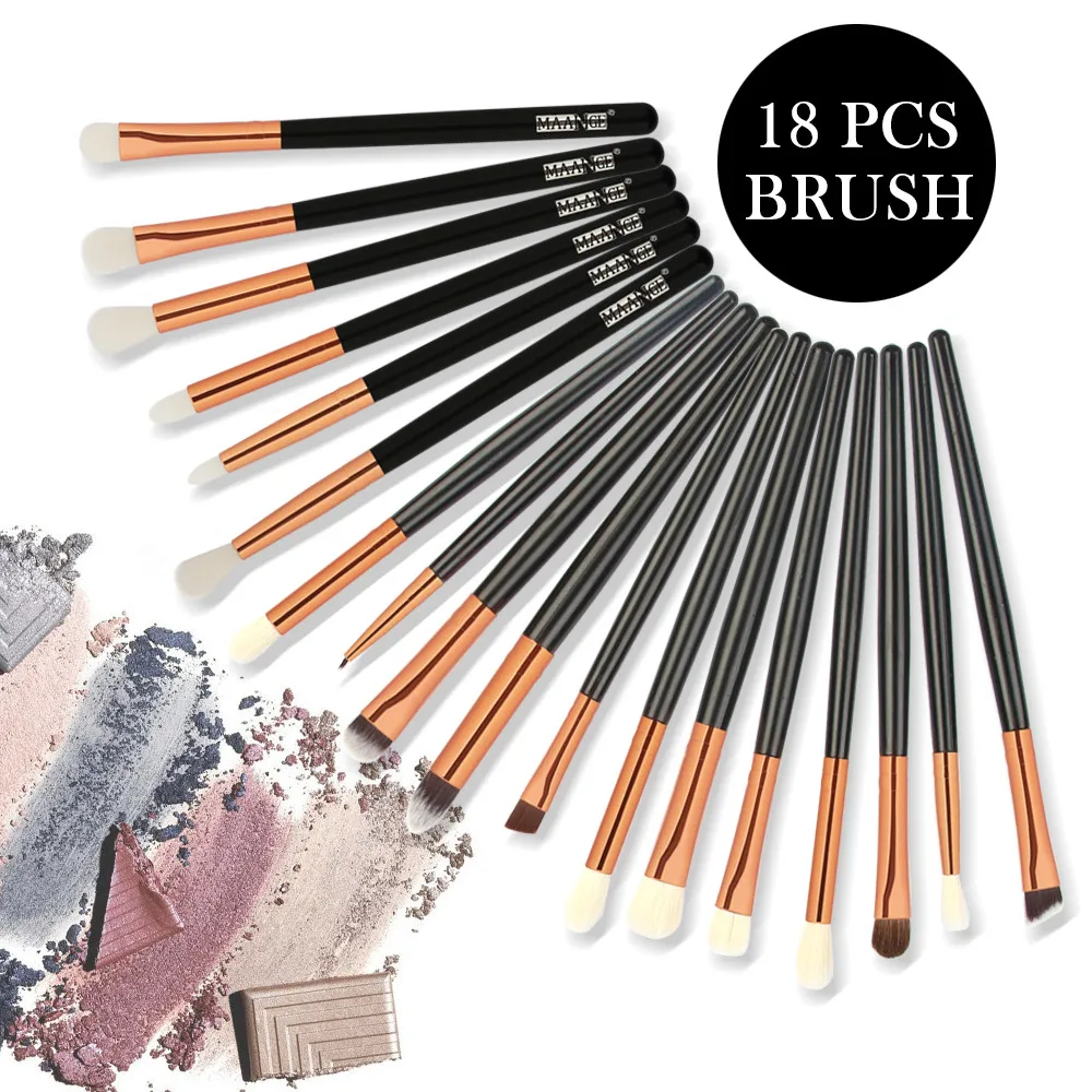 

18Pc Makeup Brushes Set Powder Foundation Eyeshadow Eyeliner Lip Cosmetic Brush maquiagem profissional completa kit acessórios04