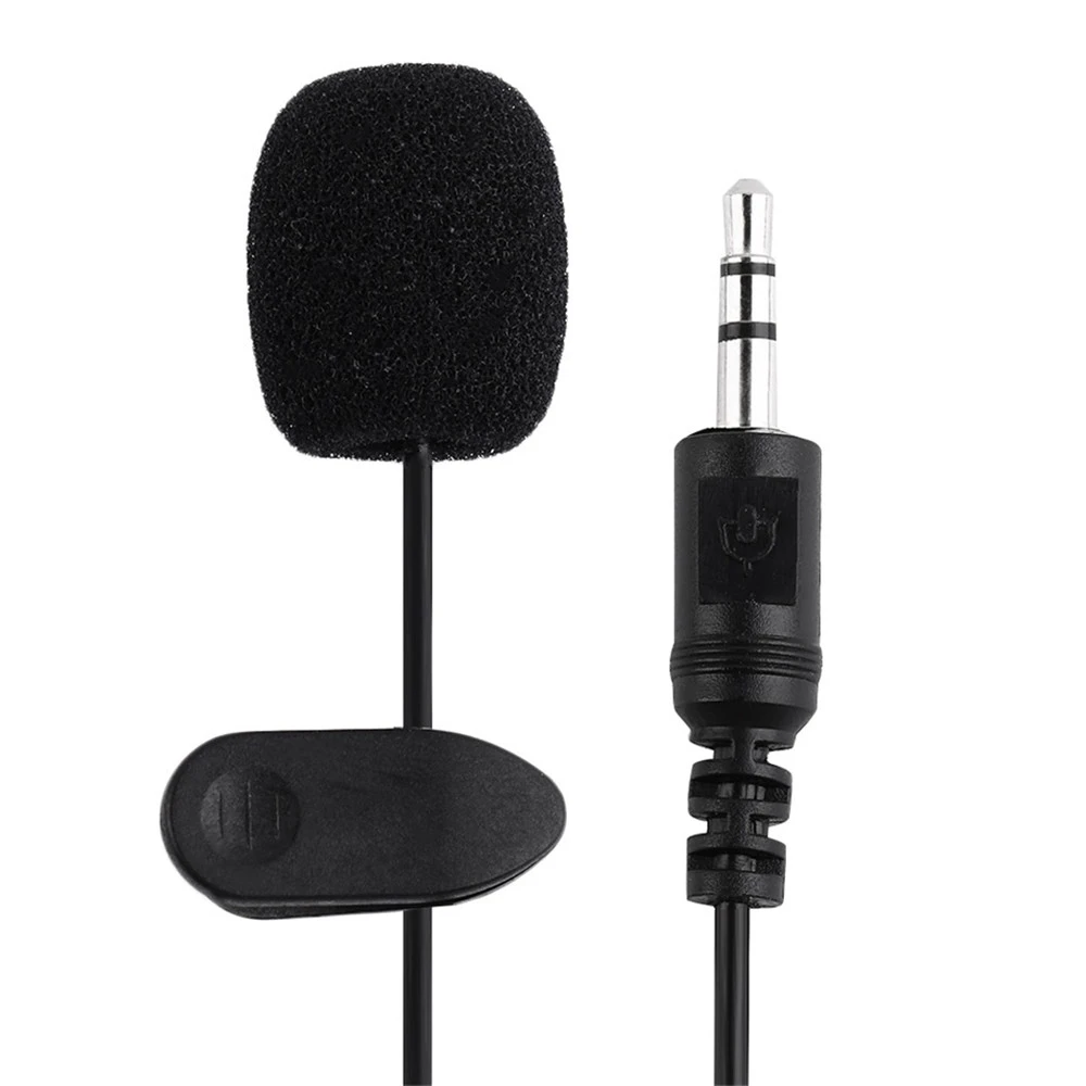 Microphone Mini 3.5mm Jack Microphone Lavalier Tie Clip Microphone Loudspeaker For Speaking