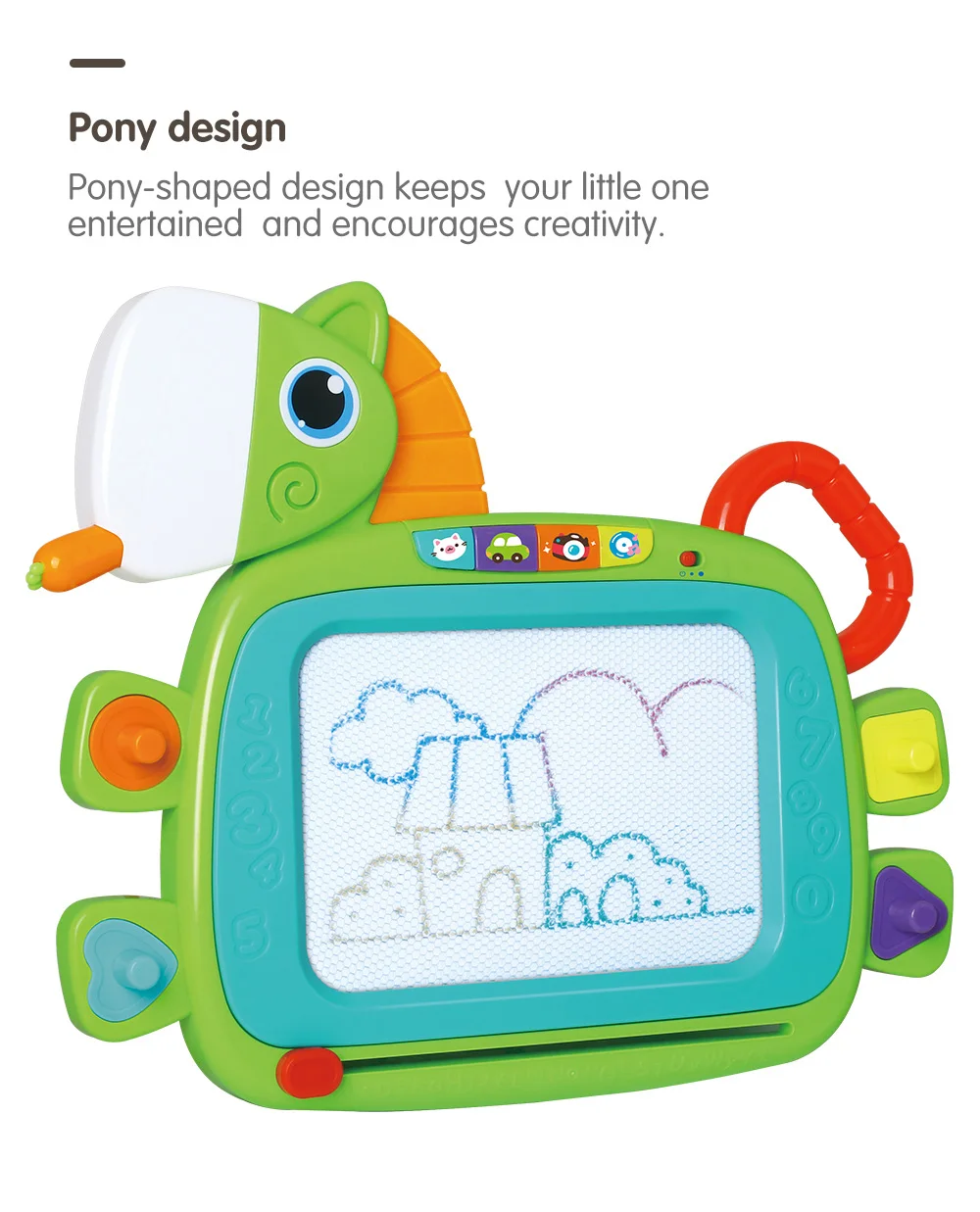 HOLA 3131 Магнитная мультяшная доска для рисования для детей, Игрушки для раннего обучения, развивающие игрушки для рисования для детей