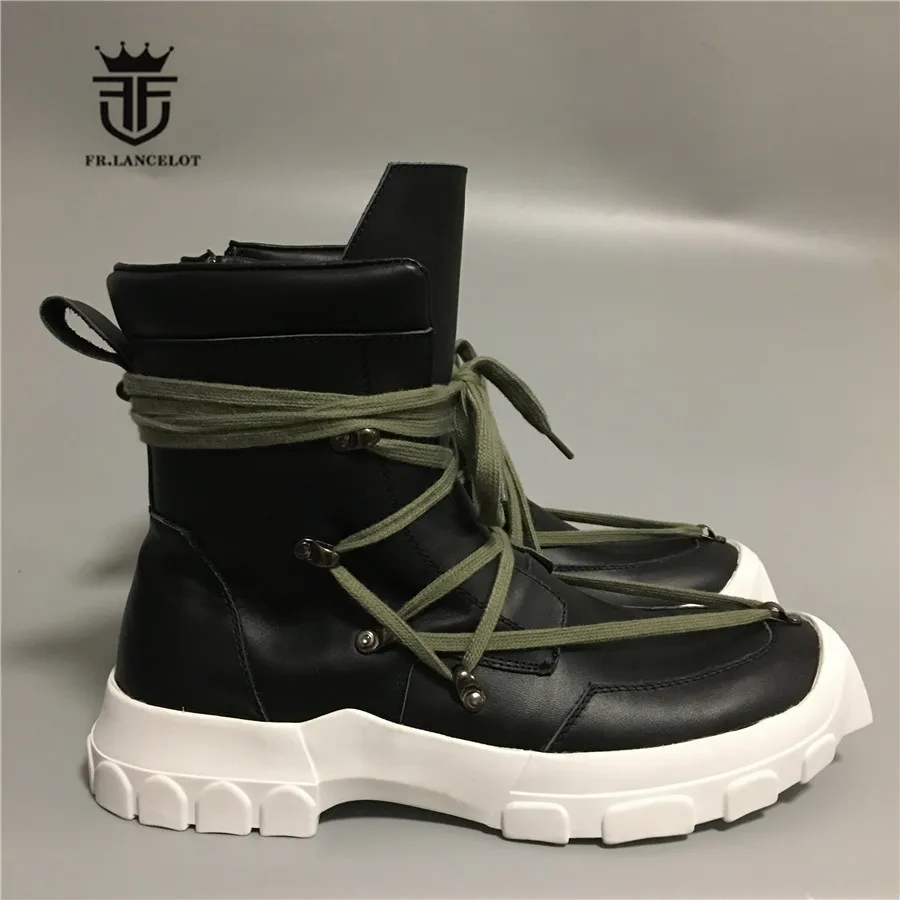 Strap Militares Cross Botas Alta Qualidade Martin Handmade 1 Confortável Lace Imagem Couro Genuíno Temporada Nova Real IaTCwx