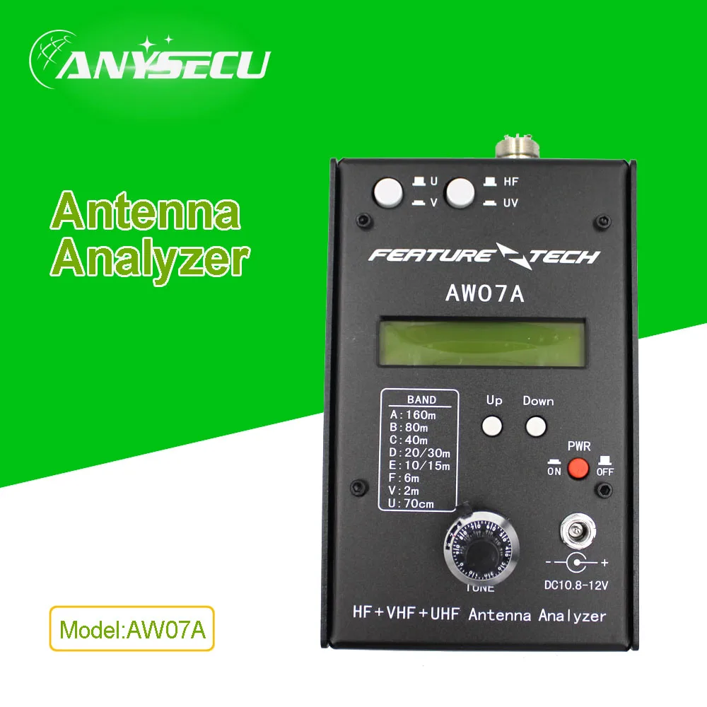 

AW07A battery powered RF impedance Antenna Analyzer For Ham Radio HF/VHF/UHF 160M Impedance SWR Antenna Analyzer